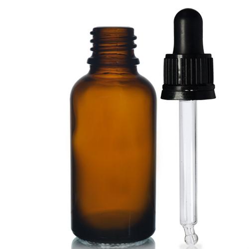 Amber glass dropper bottles - dropper,