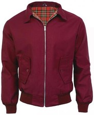 New Men's Harrington Made in England Retro Bomber Scooter Mod Lined Jacket