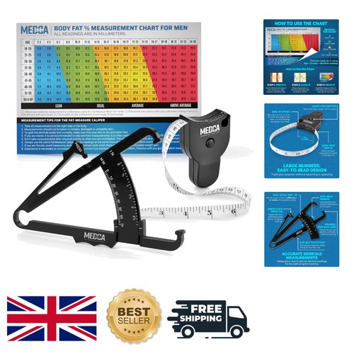 Compact black body fat - fat, caliper