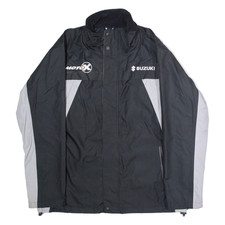 SUZUKI COLLECTION MotoX Mens Rain Jacket Black Colourblock L