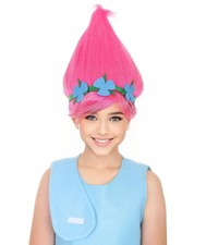 Princess Troll Wig with Flower
