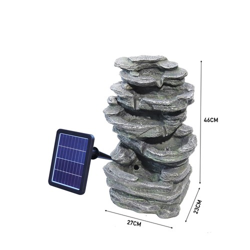 Solar powered garden - powered, fountain