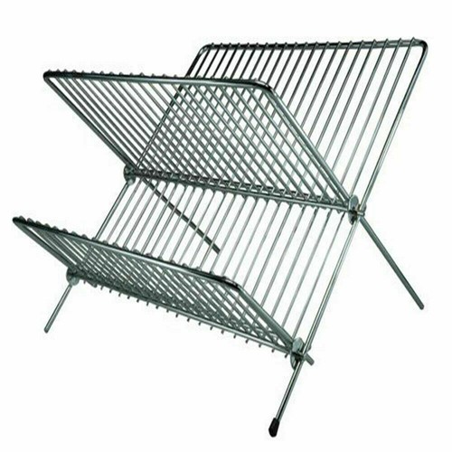 Metal folding dish drainer - folding,