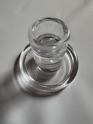 Clear glass dinner candle - glass,