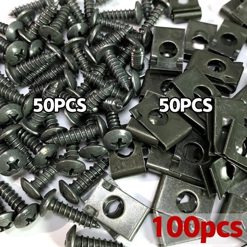 100x metal type clips car - metal,