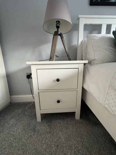 Hemnes bedside cabinets chest - bedside, cabinets.