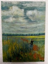 Claude Monet - Amazing Oil Paper - Signed - A1