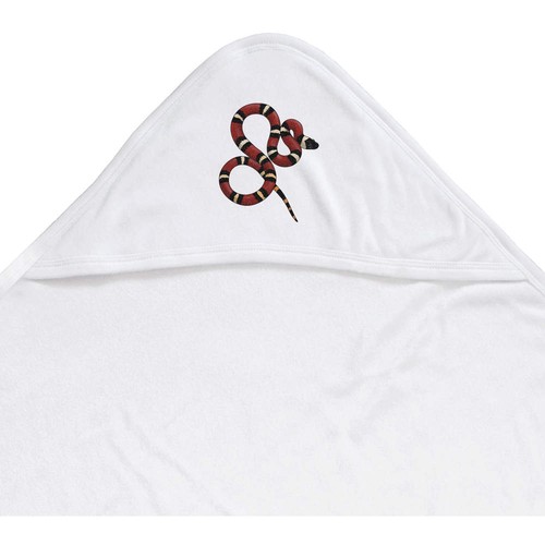 Milk snake baby hooded towel - 'milk, snake'