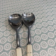Vintage  Heavy Salad Utensils