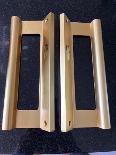 Gold anodised patio door - gold,