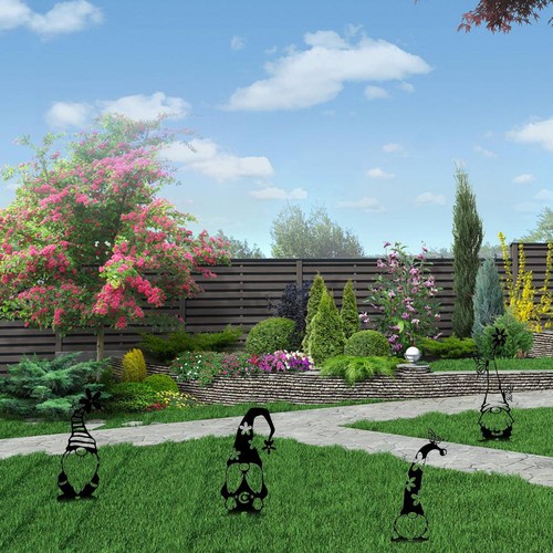 Garden metal statues - metal,
