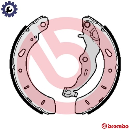 Brake shoe set 551 for - 24,