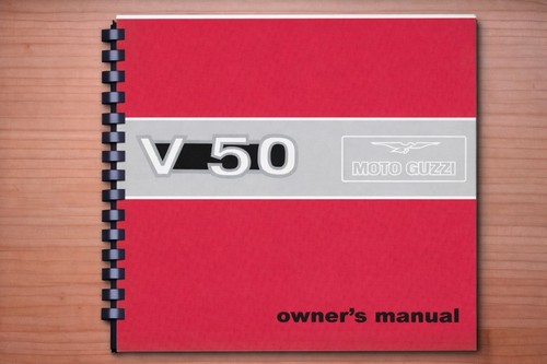 Moto guzzi v50 owners user - guzzi,