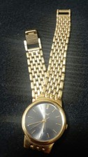 Ogival quartz watch - gray, dial