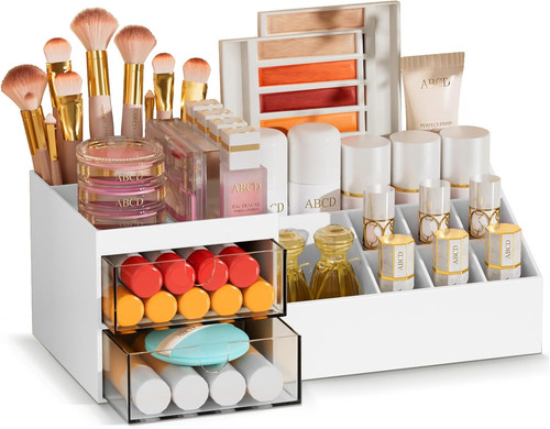 White makeup organiser - makeup,