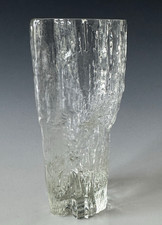 Tapio Wirkkala Iittala Avena Vase 7" Vintage Scandinavian Glass Danish Mod