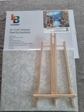 Paint By Numbers  Framed Canvas Set With Easel