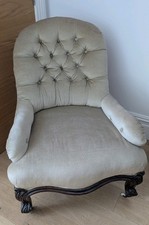 Victorian Mahogany Button