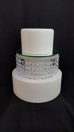 Diamante wedding cake - , stand
