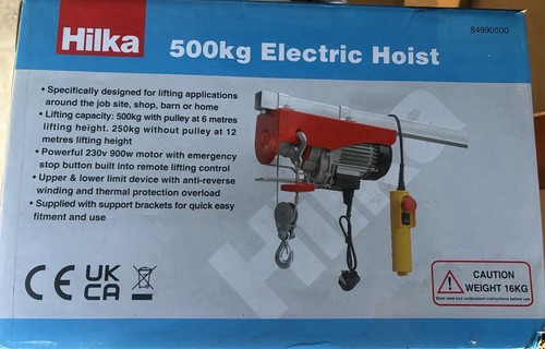 Hilka 500kg electric hoist - electric,