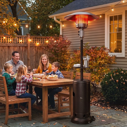 Gas patio heater with table - gas,