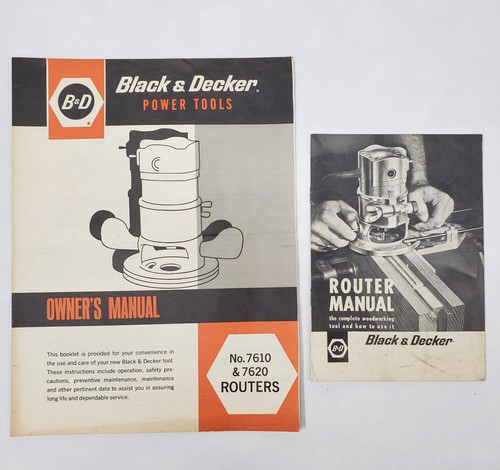 Vintage black decker router - black,