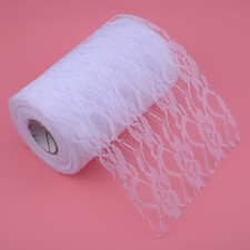 1 Roll Lace Table Runner Vintage Wedding Party Banquet Chair Sash Decoration xh