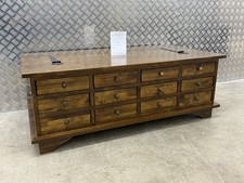 Laura Ashley Garrat 12 Drawer Coffee Table Chestnut Finish Delivery Avai 🚚