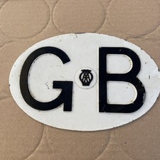 VINTAGE ALUMINIUM 1960’s AA/ GB CAR BADGE lovely condition compared to most 