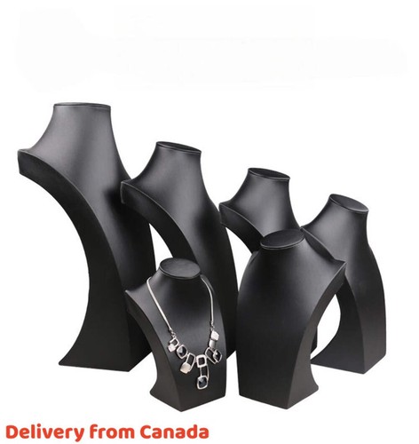 Faux leather necklace display - faux,