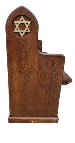 Antique synagogue bench church - synagogue,