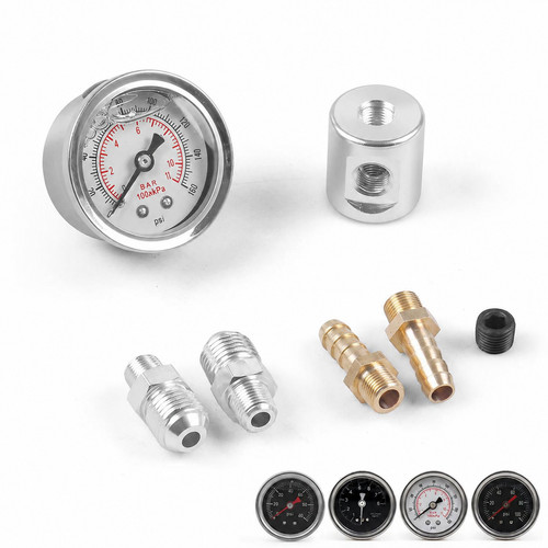 Inline fuel pressure gauge - inline,