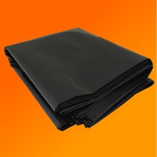 4M X 5M 250G BLACK HEAVY DUTY POLYTHENE PLASTIC SHEETING GARDEN DIY MATERIAL