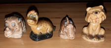 4 Wade Whimsey Flintstones Animals, Dinosaur, Sabre Tooth Tiger, Rhino,Etc