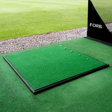 FORZA Driving Range Golf Practice Mat | GOLF STANCE MAT + Rubber Base/Ball Tray