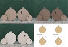 Wooden Christmas bauble blank