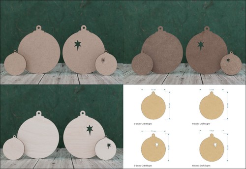 Wooden christmas bauble blank - christmas,