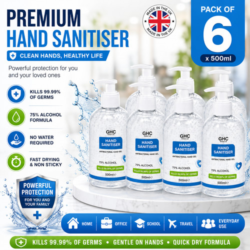 Hand sanitiser 500ml pack - pack, of