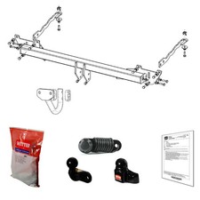 Witter Towbar for Vauxhall Combo (D) Van 2012-2019 - Flange Tow Bar