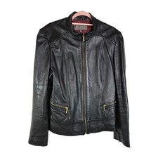 Vtg Y2K Wilsons Leather Black
