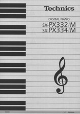Technics SX-PX332 SX-PX334 Digital Piano Owners Instruction Manual Reprint