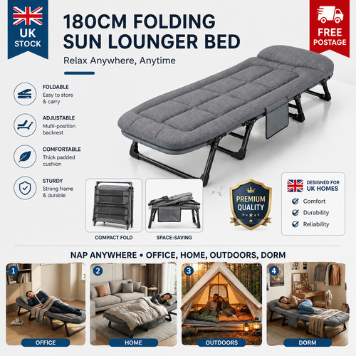 Adjustable 180cm folding sun - adjustable,