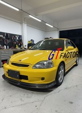 JDM STYLE CARBON FRONT LIP SPOILER FOR HONDA CIVIC EK HATCHBACK & SEDAN FACELIFT