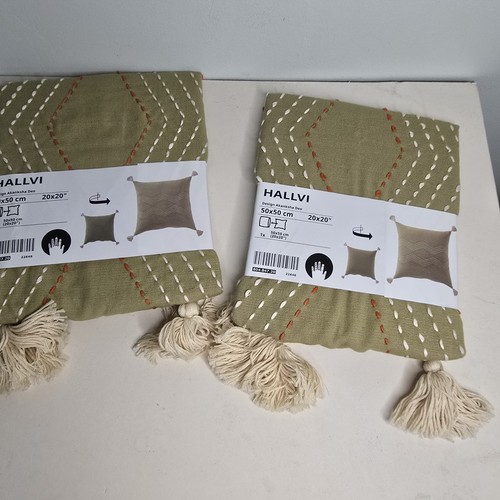 Hallvi ikea green embroidered - ikea,