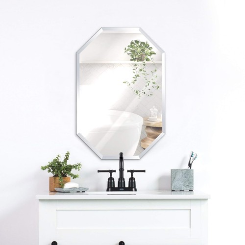 Octagonal bathroom mirror - octagonal,