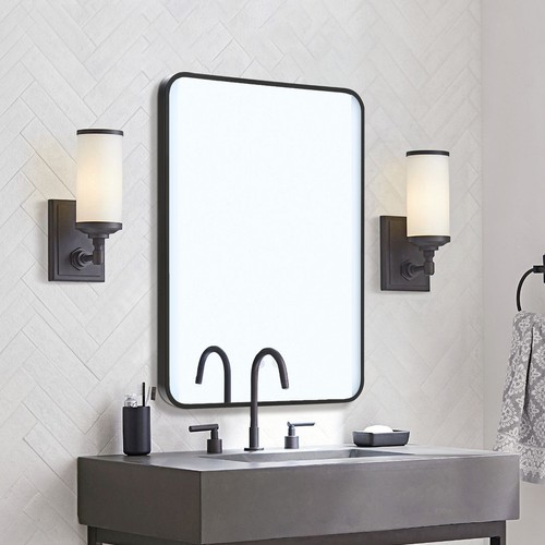 Illuminated bathroom mirror - illuminated,