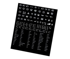 Custom Dash Board Sticker Decal Sheet - Motorsport / Race / Rally / Kit Car