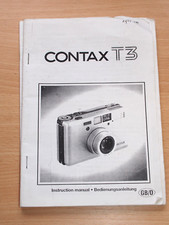 Contax T3 Instruction Manual - Photocopy
