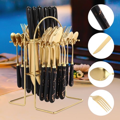 Pcs cutlery set with stand - with,