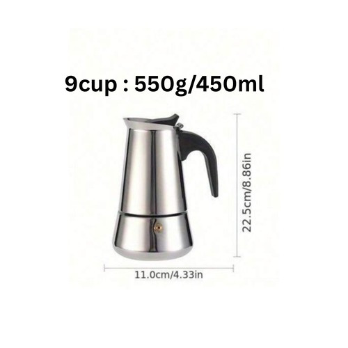 Stainless steel espresso maker - espresso,